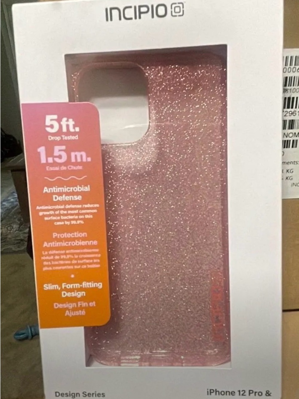 Incipio Glitter Pink Protective Case for iPhone 12 Pro / Pro Max